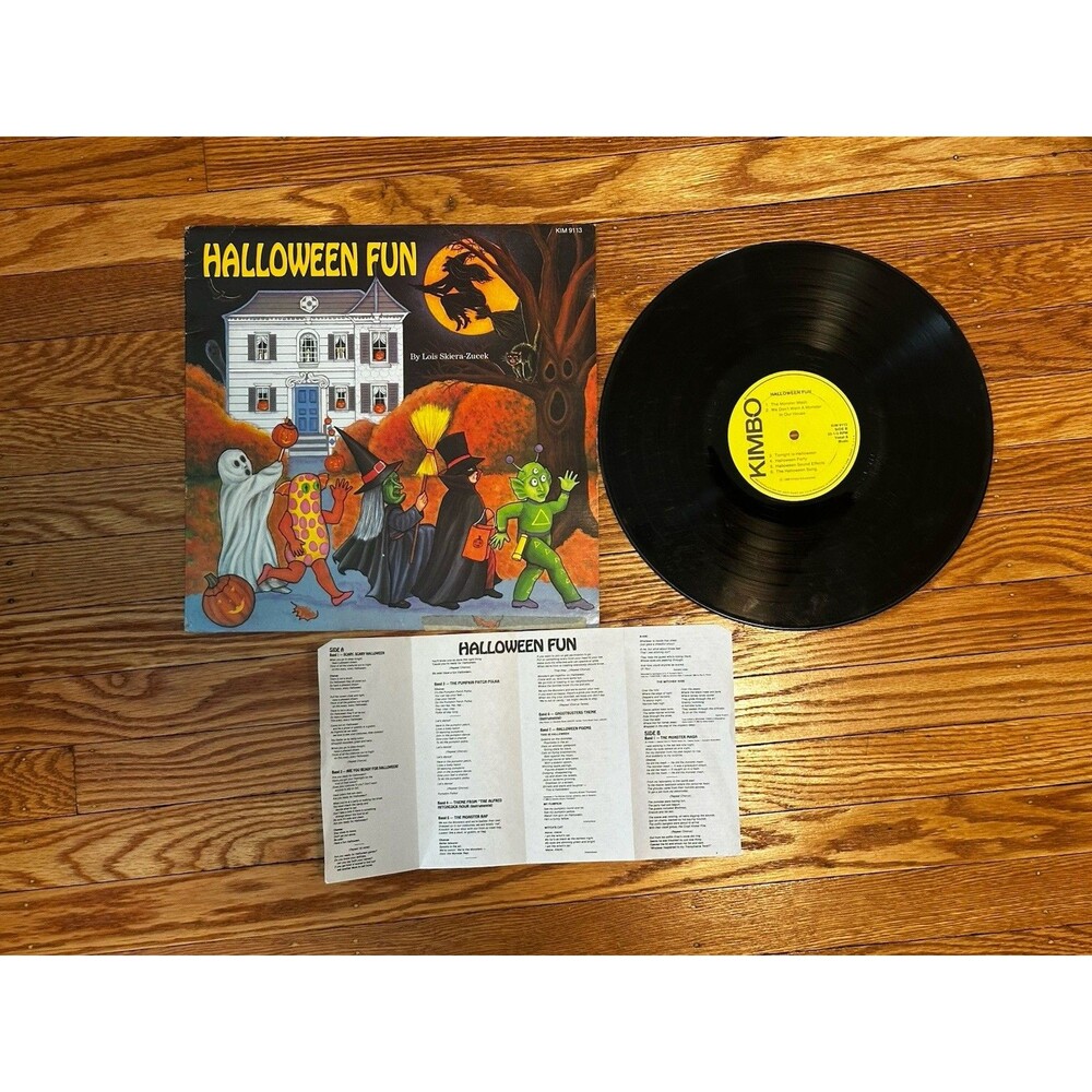 Halloween Fun Vinyl Halloween Music By Lois Skiera Zucek 1989 Kimbo Educational